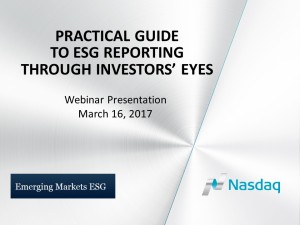 Practical Guide to ESG Reporting - March 16, 2017 - Cover